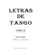 Letras de tango selección (1897 - 1981)